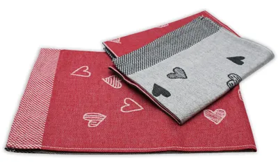 Obrázok produktu pre HOME ELEMENTS Súprava utierok z egyptskej bavlny 50*70 cm, 3 ks, Srdce