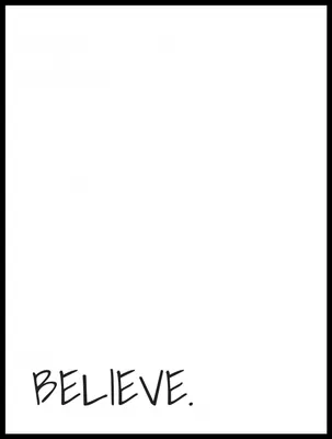 Zdjęcie produktu dla Plakat 60x80cm Z Napisami Nowoczesny Cytat Believe