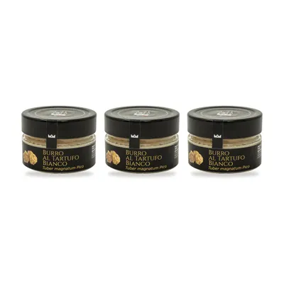 Produktbild von TubeORIGINAL Butter mit weißem Trüffel (Tuber magnatum Pico) 3 % – 3er-Pack (3 × 80 g)