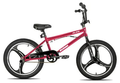 Zdjęcie produktu dla Rower BMX dla dzieci z kołami 51 cm – felgi freestyle z 3 szprychami – hamulec Rotor 360° – 4 pegi – napęd jednobiegowy – kolor czerwony