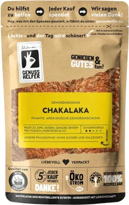 Produktbild von Chakalaka Gewürz, afrikanische Gewürzmischung, scharfer Dip zum selber machen, 100g