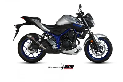 Produktbild von Mivv SPORT Schalldämpfer GP SLIP-ON Steel Black für YAMAHA MT-03 BJ 2016 >