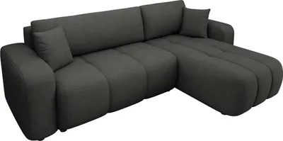 Produktbild von MIRJAN24 Ecksofa Furyn, Wohnzimmer Eckcouch mit Bettkasten und Schlaffunktion, L-Form, Seite Universal (Farbe: Velo 636)