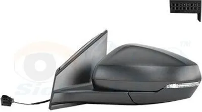 Obrázek produktu pro VAN WEZEL 5751803 Vnější zrcátko Levé boční zrcátko pro VW POLO (AW1, BZ1) Asférické Nevytápěné