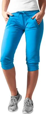 Produktbild von Urban Classics Damen Sweatpants Ladies French Terry Capri Turquoise-S