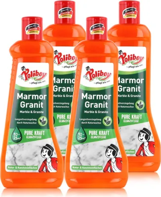 Produktbild von Poliboy Marmor Granit Pflege 500ml - Schützt vor Kratzern (4er Pack)