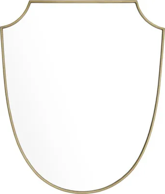 Produktbild von Casa Padrino Luxus Spiegel Messing 61 x H. 72 cm - Designer Wandspiegel