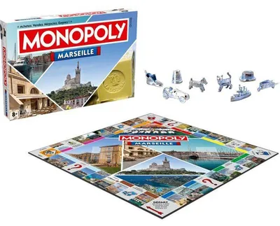 Image de Monopoly Marseille, Jeu de Société, Winning Moves, 2 à 6 Joueurs, Dès 8 Ans