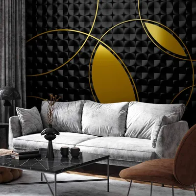 Produktbild von Vlies Fototapete - Gilding Zones 300x210 cm Abstrakt n-A-1615-a-a