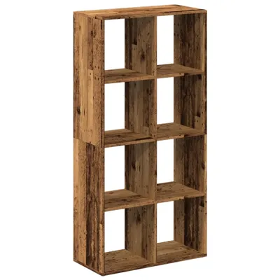 Obrázek produktu pro vidaXL Dělící knihovna ve vzhledu starého dřeva 69,5x29x137,5 cm
