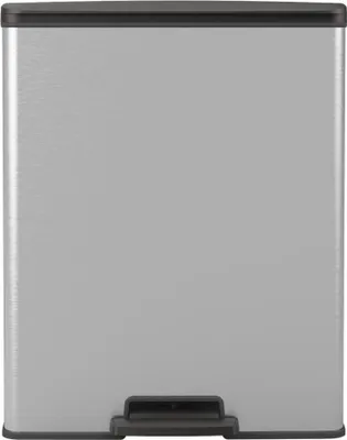 Produktbild von Curver Tretmülleimer Deco 65 L Silbern