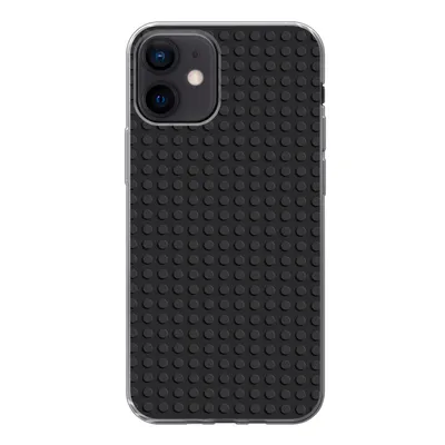 Produktbild von MuchoWow® Handyhülle Schutzhülle Hülle für iPhone 12 Bild - Schwarz Silikon Softcase Handy Hülle - Schutzhülle