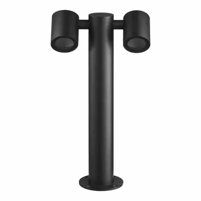 Image de Ketto Poteau de jardin 2Xgu10 Ip44 Lampe d'extérieur Pour jardin Lampe de jardin