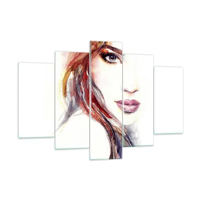Produktbild von Bilder auf glas - Dame perfekt Kleid Eleganz - 150x100cm - Glasbilder - Wandbilder - Kunstdruck - zum Aufhängen bereit - Wanddekoration aus Glas - Glas Bilder - Wandbild auf Glas - GEA150x100-3135