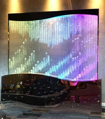 Obrázek produktu pro Nástěnný panel vodní bubliny LED vodní stěna Designová vodní stěna Waterwall 300x270cm