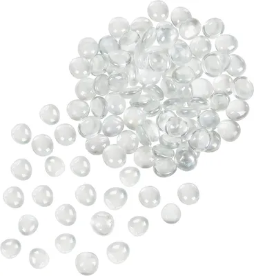 Productafbeelding van Glazen Decoratie Stenen - Decoratieve Kiezelstenen - Tafeldecoratie Bruiloft - Transparant Glas - 2.25kg - Helder