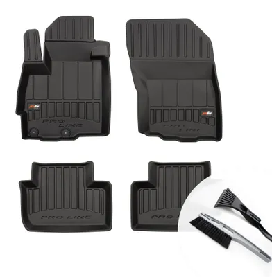 Produktbild von moto-MOLTICO 3D Gummimatten Auto, 4-teiliges Set, Allwetter Gummi Fußmatten, Antirutsch & Wasserfest Autoteppiche - passend für Peugeot 408 ab 2022