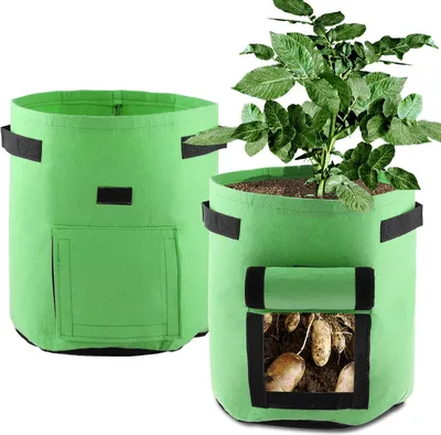 Produktbild von 2 Stück Kartoffel-Zuchtbeutel Garten-Pflanzer, der Zuchttopf für Gemüse / Karotte / Zwiebel pflanzt