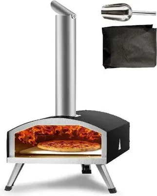 Image de Four à pizza portable sans fil pour l'extérieur - idéal pour le camping, les pique-niques, le jardin et la voiture