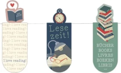 Zdjęcie produktu dla Zestaw 3 magnetycznych zakładek do książek, czas na czytanie