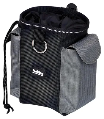 Immagine prodotto di Nobby Snackbeutel 2 in 1 grigio Ø 11 x 16 cm