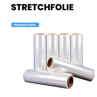 Produktbild von Maschinen Stretchfolie Palettenfolie Transparent 500 mm x 1800 m