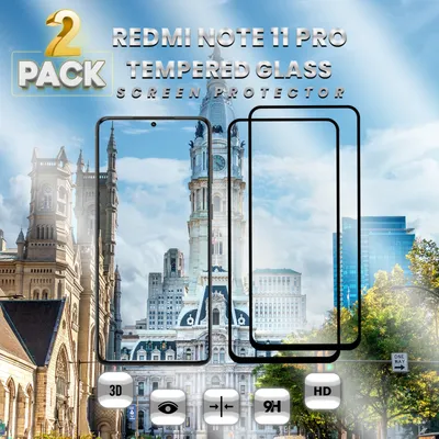 Obrázek produktu pro 2 kusy Xiaomi Redmi Note 11 PRO - tvrzené sklo 9H - 3D ochrana displeje v super kvalitě