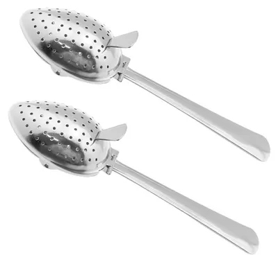 Immagine prodotto di Set di 2 infusori per tè - Filtri per tè in acciaio inossidabile con manico lungo
