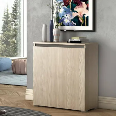 Produktbild von Dmora Schuhschrank Calla 80x37x102 cm Braun, 3 Regal, 2 Türen