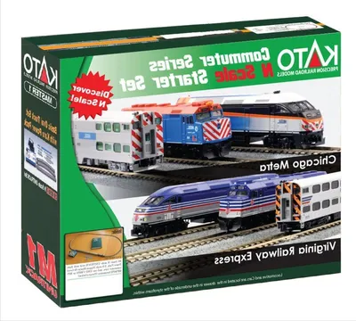Productafbeelding van Model Trein Starter Set - Hobby Trein Modelspoor - Modelbouw Hobby - Commuter Trein Model - HO Scale