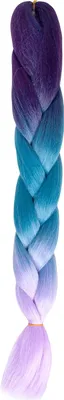 Obrázek produktu pro Soulima Syntetické copánky na vlasy ombre blue/fio W10342