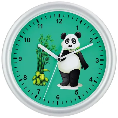 Produktbild von EUROTIME Kinderwanduhr Panda