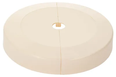 Produktbild von tecuro Scharnierrosette Ø 15 mm x Ø 130 mm x 23 mm - Kunststoff ABS weiß