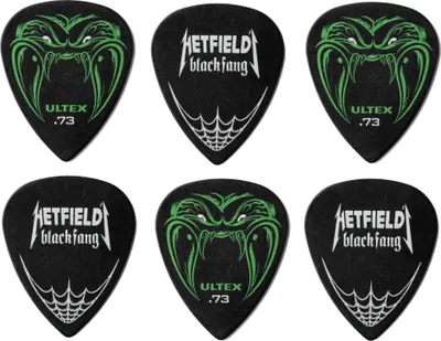 Produktbild von 6x Dunlop Hetfield Black Fang, 0,73 mm, Ultex, schwarz
