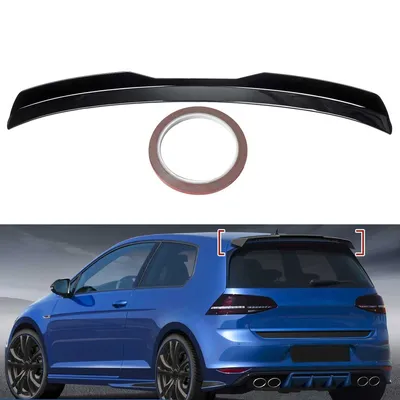 Produktbild von Tylny spojler do Volkswagen VW Golf 7 MK75 VII GTI 2014-2019, dla standardowej wersji R-Line, czarny połysk
