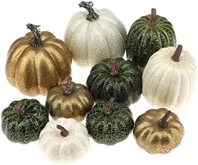 Produktbild von 10 Stks Kunstmatige Nep Pompoenen Gemengde Schuim Simulatie Herfst Oogst Deko Keuken Halloween