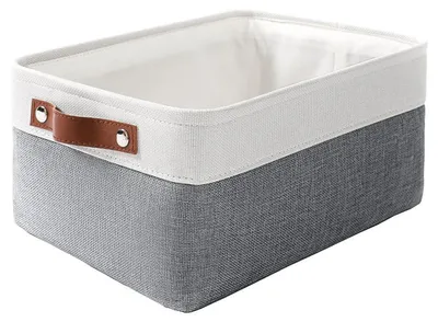 Image de Paniers de rangement en tissu, boîtes de rangement pour la maison, la chambre à coucher, la chambre d'étudiant (sympas)