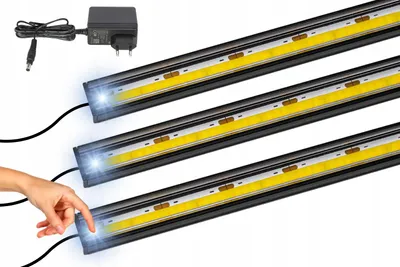 Produktbild von AQUALED LED Unterbauleuchte Küche Schwarz 3x30cm Dimmbar