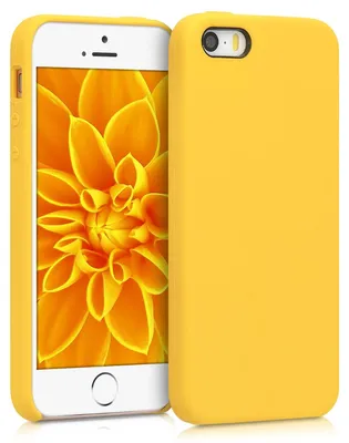 Produktbild von kwmobile Handyhülle für Apple iPhone SE (1.Gen 2016) / iPhone 5 / iPhone 5S Hülle - Case Silikon - Kabelloses Laden - Schutzhülle Cover in Strahlend