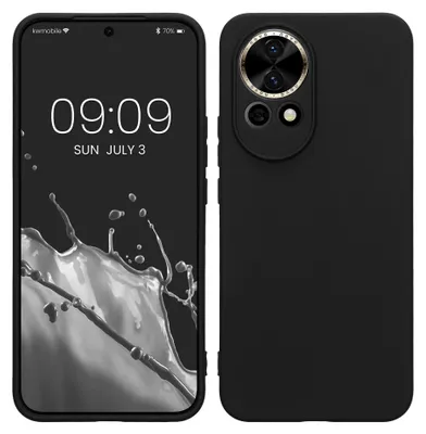 Produktbild von kwmobile Handyhülle für Huawei Nova 13 Hülle - weiches Handy Silikon Case - Schutzhülle Cover - Schwarz matt