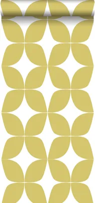 Obrázek produktu pro ESTAhome tapeta grafický motiv okrově žlutá a bílá - 139098 - 0,53 x 10,05 m