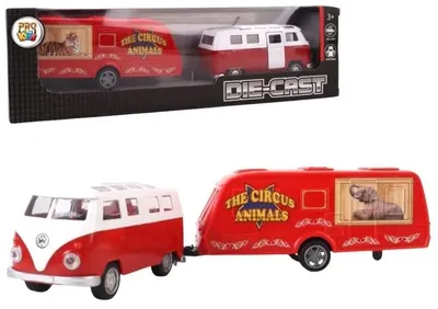 Produktbild von Van mit Wohnwagen aus Metall – Pro Kids