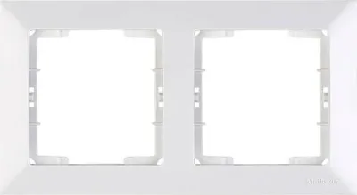 Produktbild von Mutlusan Candela 2-fach Rahmen horizontal weiss für 2 Module