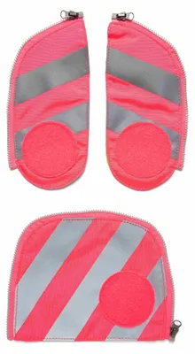 Obrázek produktu pro Ergobag sada Fluo-Zip s reflexními pruhy, barva růžová