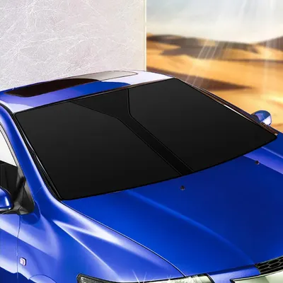 Produktbild von Auto-Windschutzscheiben-Sonnenschutz für die meisten Autos, faltbare Auto-Sonnenblenden, Frontscheiben, Kfz-Innenraum-Zubehör, Schutz