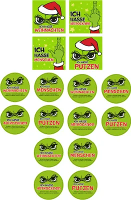 Produktbild von 12 x Magisches Handtücher "Festtags-Muffel" 30 x 30 cm - 4 Designs : 12 x