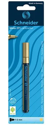 Produktbild von Schneider Lackmarker Maxx 271 gold, Blisterkarte mit 1 Stück