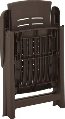 Obrázok produktu pre vidaXL Nastaviteľné záhradné stoličky 2 ks Plastové Mocha Brown