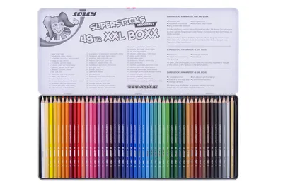 Produktbild von Jolly Jolly Supersticks Classic Buntstifte XXL Boxx 48 Stück