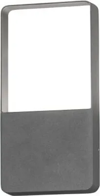 Produktbild von Konstsmide Matera LED Wandleuchte auf anthrazit, 3000K, 400lm, 1x6W, 240V, Aluminium/gefrostet Glas, 7850-370